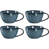 Leonardo Koffiekop Matera Blauw 290ml (4-Delig)