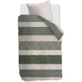 Rivièra Maison Kussensloop Chester Groen Katoen-60 x 70 cm (standaard)