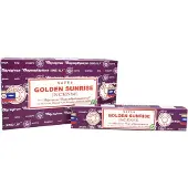 Satya Golden Sunrise wierookstokjes - doos met 12 pakjes van 15 gram