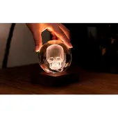 GINGKO DESIGN Gingko - Amber Crystal Ball Night Light - Skull - Schedel