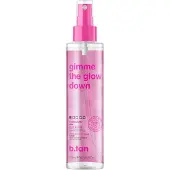 B.tan , Gimme The Glow Down, Donkere, Faciale Tan Mist, Rozenwater, 6,7 fl oz (190 ml)