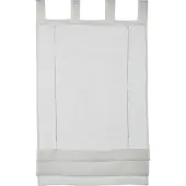 Gardinia Vouwgordijn, transparante voile stof, lussen, wit, 90 x 140 cm