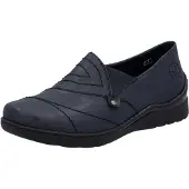 Rieker Dames Loafer Comfort Extra Breed 48961-14 Blauw