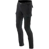 Dainese Cargo Slim Tapered Zwart Textiele Motorbroek Maat 37