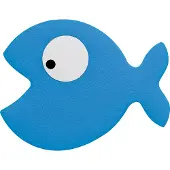 Spirella Antislipmat Hungry - 5 Matten - Blauw - 12,5x10cm