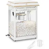 Royal Popcornmachine - wit en goud