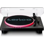 Lenco Platenspeler - Ingebouwde Speakers - Auto-stop - USB encoding - LED-verlichting- LS-50LEDBK - Zwart