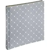 Hama Album Jumbo "Skies II", 30 x 30 cm, 60 witte pagina's, grijs