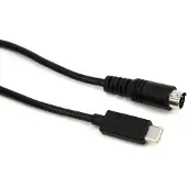 IK Multimedia IP-CABLE-USBCMD-IN, 0,6 meter, USB-C, Mini-DIN, zwart