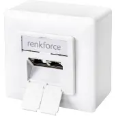 Renkforce Netwerkdoos Opbouw (op muur) CAT 6 2 poorten Zuiver wit