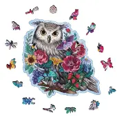 Ravensburger Puzzle en bois 150 pièces Hibou floral