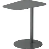 En.casa Bijzettafel Nastätten 50x50x38 cm grijs mat []