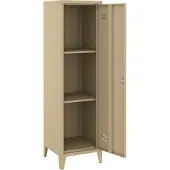 En.casa Lockerkast Kurikka metaal 137x38x38 cm camel []