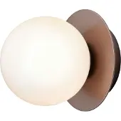 Nuura Liila 1 Wand/Plafondlamp Dark Bronze | Opal White | Small