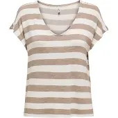 ONLY Shirt lichtbeige / brokaat