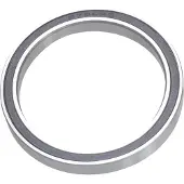 Union CB-251 2RS, buiten- en binnenring, zwart, zilver, 40 x 50 x 6 mm, zwart, zilver, 40 x 50 x 6 mm