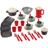 Ecoiffier 100% Chef Servies Set in Tas