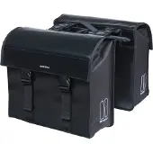 Basil Urban Load dubbele fietstas MIK, 48-53L, zwart - regenbestendig - reflectiedetails