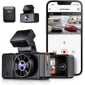 Vantrue E3 Triple 3CH 2K QuadHD Wifi GPS dashcam voor auto