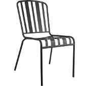 Leitmotiv Tuinstoel Lines Steel Matt Black