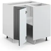 Vicco Fame-Line Hoekkast – 80.5 cm, WB Marmer Antraciet landhuis