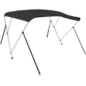 DKD Home Decor Biminitop 3 bogen 183x180x137 cm zwart