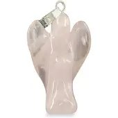 Ruben Robijn Engelenhanger 20 mm roze kwarts 1st -