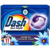Dash - Wasmiddel Capsules - 3-in-1 Pods - Witte en Gekleurde Was - Zeebries - 11 Wasbeurten