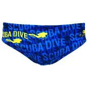 Turbo Scuba Dive Flash Swimming Brief Blauw 4XL Man