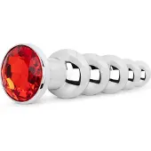 EasyToys Online Only Anale Plug met Edelsteen - Rood