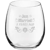 Royal Leerdam Gegraveerde drinkglas 39cl Just Married 3 years ago