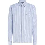 Tommy Hilfiger Overhemd lange mouw Poplin Thin Stripe R heren EU S