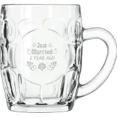 Libbey Gegraveerde bierpul 55cl Just Married 1 year ago
