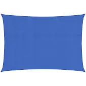 vidaXL Zonnezeil rechthoekig 160 g/m² 2,5x5 m HDPE blauw