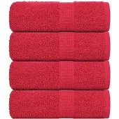 vidaXL Gastendoekjes FROGN 4 st 30x50 cm 360 g/m² rood