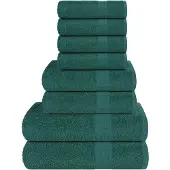vidaXL 8-delige Handdoekenset FROGN 360 g/m² appelgroen