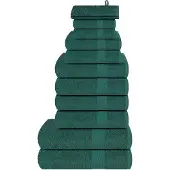 vidaXL 12-delige Handdoekenset FROGN 360 g/m² appelgroen