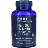 Life Extension – Haar, Huid & Nagels Collageen Plus Formule, 120 Tabletten