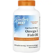 Doctors Best - Gezuiverde en zuivere Omega 3 visolie, 1000 mg - 120 maritieme softgels