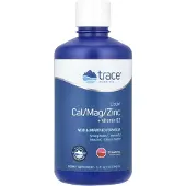 Trace Minerals Trace Mineralen - Calcium/Magnesium/Zink, Vloeibaar, Aardbeiensmaak - 946 ml