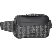 Lacoste slingtas The Blend Body Bag Allover Monogram Noir Gris zwart