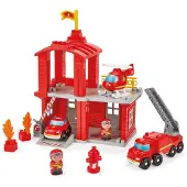 Ecoiffier 2980 Abrick - Fire station - Firefighters on fire