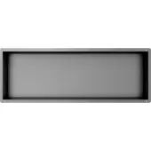 Guido Gusto Gun metal RVS Inbouwnis met tegelflens 30x90x10cm