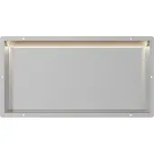 Guido Gusto RVS Inbouwnis 30x60x7cm met tegelflens en RGB verlichting