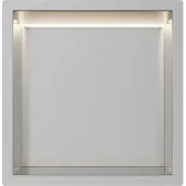 Guido Gusto RVS Inbouwnis 30x30x7cm met RGB verlichting