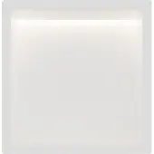 Guido Gusto Mat wit RVS Inbouwnis 30x30x7cm met RGB verlichting
