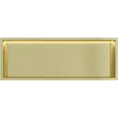 Guido Gusto Mat goud RVS Inbouwnis 30x90x7cm met RGB verlichting