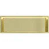 Guido Gusto Mat goud RVS Inbouwnis 30x90x10cm met RGB verlichting