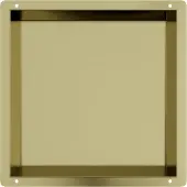 Guido Gusto Mat goud RVS Inbouwnis met tegelflens 30x30x7cm
