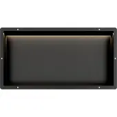 Guido Gusto Mat Zwart RVS Inbouwnis 30x60x7cm met tegelflens en LED verlichting
